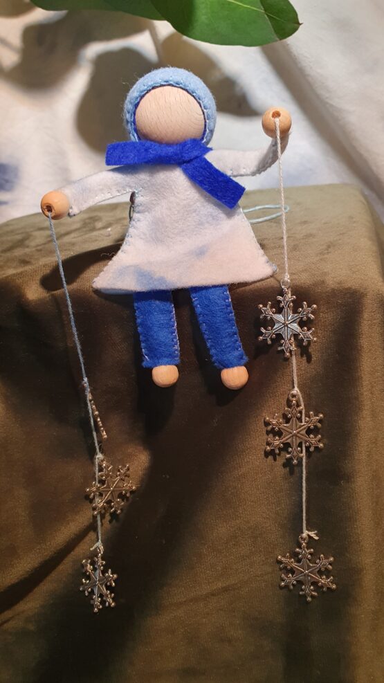 Let it snow, let it snow - zittend, blauw